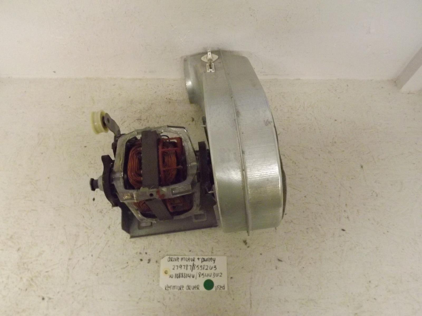 Kenmore Dryer 279787 8538263 W10888146 8544362 Drive Motor & Pulley Used Kenmore Dryer 279787 8538263 W10888146 8544362 Drive Motor & Pulley Used